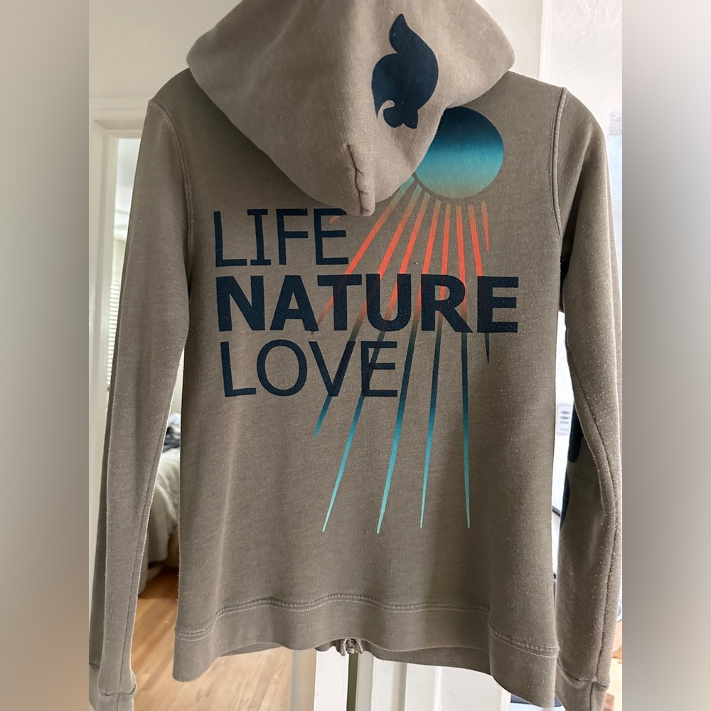 Freecity Tan Hoodie with Nature Graphic
